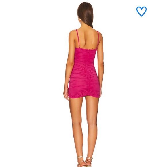 Superdown Giana Twist Front Mini Cutout Dress in Pink Size XS - Picture 3 of 6